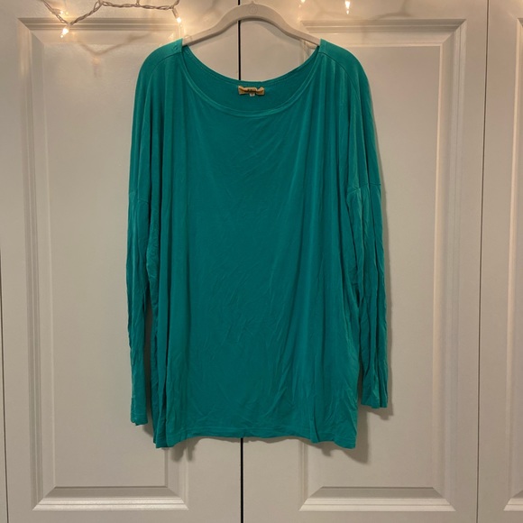 Piko 1988 Tops - Piko long sleeve flowy turquoise tunic